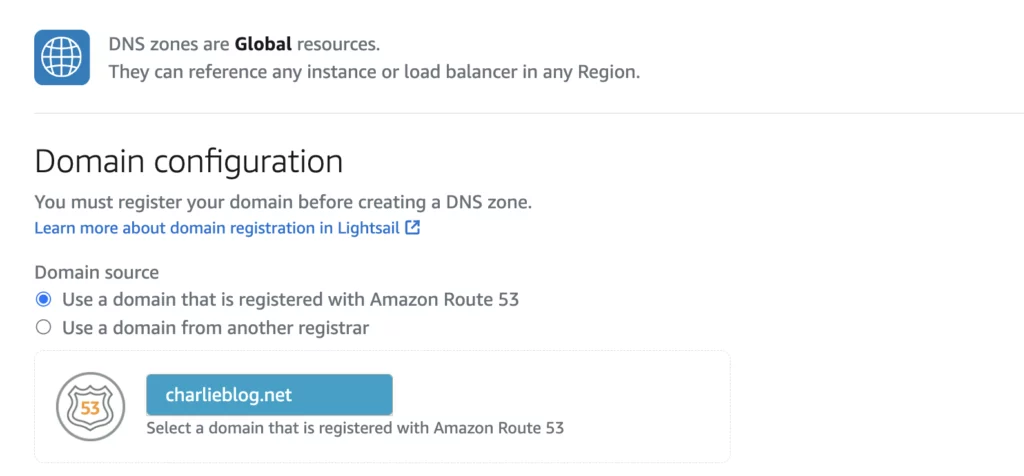 domain configuration